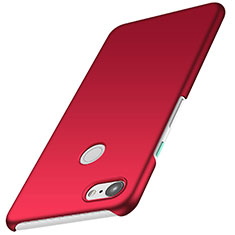 Hard Rigid Plastic Matte Finish Case Back Cover M02 for Google Pixel 3 Red