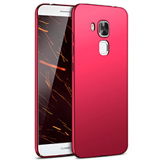 Hard Rigid Plastic Matte Finish Case Back Cover M02 for Huawei G9 Plus Red