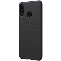 Hard Rigid Plastic Matte Finish Case Back Cover M02 for Huawei P30 Lite Black