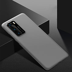 Hard Rigid Plastic Matte Finish Case Back Cover M02 for Huawei P40 Gray