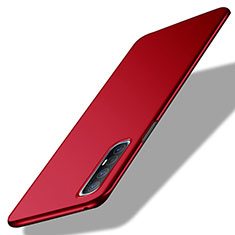 Hard Rigid Plastic Matte Finish Case Back Cover M02 for Oppo Reno3 Pro Red