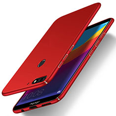 Hard Rigid Plastic Matte Finish Case Back Cover M03 for Huawei Y7 (2018) Red