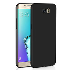 Hard Rigid Plastic Matte Finish Case Back Cover M03 for Samsung Galaxy S6 Edge SM-G925 Black