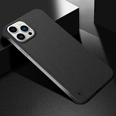 Hard Rigid Plastic Matte Finish Case Back Cover M05 for Apple iPhone 14 Pro Black