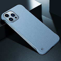 Hard Rigid Plastic Matte Finish Case Back Cover M05 for Apple iPhone 15 Pro Max Sky Blue