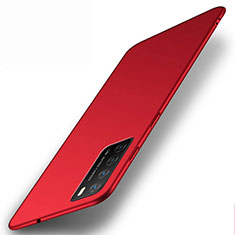 Hard Rigid Plastic Matte Finish Case Back Cover P01 for Huawei Honor Play4 5G Red