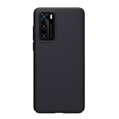 Hard Rigid Plastic Matte Finish Case Back Cover P01 for Huawei P40 Black