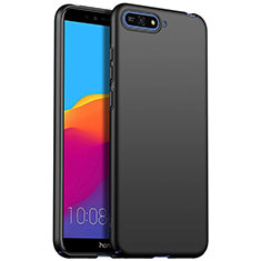 Hard Rigid Plastic Matte Finish Case Back Cover P01 for Huawei Y6 Prime (2018) Black