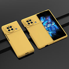 Hard Rigid Plastic Matte Finish Case Back Cover P01 for Vivo X Fold Yellow