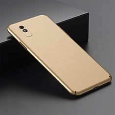 Hard Rigid Plastic Matte Finish Case Back Cover P01 for Xiaomi Redmi 9A Gold