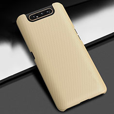 Hard Rigid Plastic Matte Finish Case Back Cover P02 for Samsung Galaxy A90 4G Gold