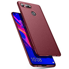 Hard Rigid Plastic Matte Finish Case Back Cover P03 for Huawei Honor View 20 Red Wine