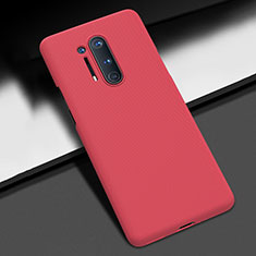 Hard Rigid Plastic Matte Finish Case Back Cover P03 for OnePlus 8 Pro Red