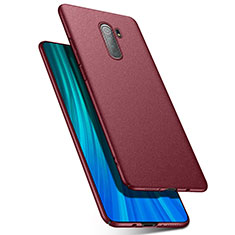 Hard Rigid Plastic Matte Finish Case Back Cover P03 for Xiaomi Redmi Note 8 Pro Red Wine