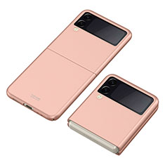 Hard Rigid Plastic Matte Finish Case Back Cover P06 for Samsung Galaxy Z Flip3 5G Rose Gold