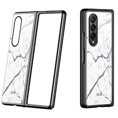 Hard Rigid Plastic Matte Finish Case Back Cover P08 for Samsung Galaxy Z Fold4 5G Gray