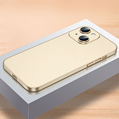 Hard Rigid Plastic Matte Finish Case Back Cover QC1 for Apple iPhone 15 Gold