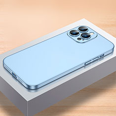 Hard Rigid Plastic Matte Finish Case Back Cover QC1 for Apple iPhone 15 Pro Sky Blue