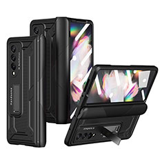 Hard Rigid Plastic Matte Finish Case Back Cover R03 for Samsung Galaxy Z Fold3 5G Black