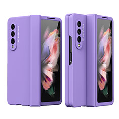 Hard Rigid Plastic Matte Finish Case Back Cover T02 for Samsung Galaxy Z Fold3 5G Purple