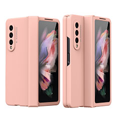 Hard Rigid Plastic Matte Finish Case Back Cover T02 for Samsung Galaxy Z Fold3 5G Rose Gold