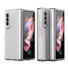 Hard Rigid Plastic Matte Finish Case Back Cover T02 for Samsung Galaxy Z Fold4 5G Clear