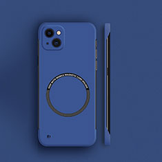 Hard Rigid Plastic Matte Finish Case Back Cover with Mag-Safe Magnetic for Apple iPhone 15 Plus Blue