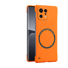 Hard Rigid Plastic Matte Finish Case Back Cover with Mag-Safe Magnetic for Xiaomi Mi 13 5G Orange