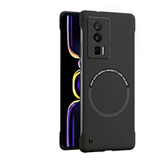 Hard Rigid Plastic Matte Finish Case Back Cover with Mag-Safe Magnetic for Xiaomi Redmi K60 Pro 5G Black