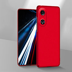 Hard Rigid Plastic Matte Finish Case Back Cover YK1 for Oppo A18 Red