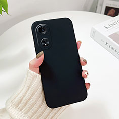 Hard Rigid Plastic Matte Finish Case Back Cover YK1 for Oppo A1x 5G Black