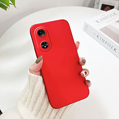 Hard Rigid Plastic Matte Finish Case Back Cover YK1 for Oppo A1x 5G Red