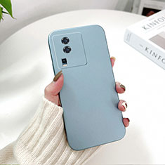 Hard Rigid Plastic Matte Finish Case Back Cover YK1 for Vivo iQOO Neo7 SE Sky Blue