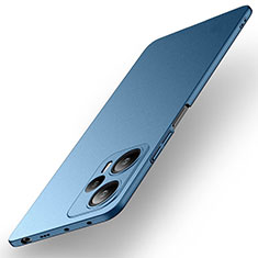 Hard Rigid Plastic Matte Finish Case Back Cover YK1 for Xiaomi Poco F5 5G Blue