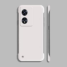 Hard Rigid Plastic Matte Finish Case Back Cover YK2 for Oppo A1 Pro 5G White