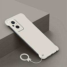 Hard Rigid Plastic Matte Finish Case Back Cover YK2 for Oppo A96 5G White