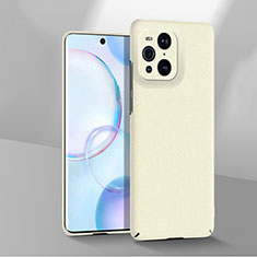 Hard Rigid Plastic Matte Finish Case Back Cover YK2 for Oppo Find X3 Pro 5G White