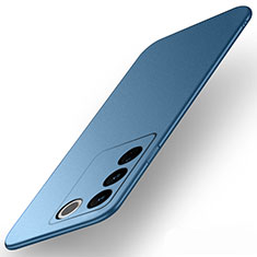 Hard Rigid Plastic Matte Finish Case Back Cover YK2 for Vivo V27 5G Blue