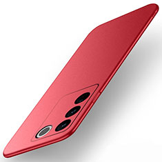 Hard Rigid Plastic Matte Finish Case Back Cover YK2 for Vivo V27e 5G Red