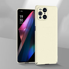 Hard Rigid Plastic Matte Finish Case Back Cover YK3 for Oppo Find X3 Pro 5G White