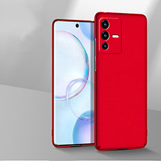 Hard Rigid Plastic Matte Finish Case Back Cover YK3 for Vivo V23 5G Red