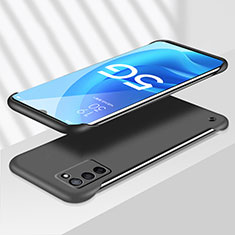 Hard Rigid Plastic Matte Finish Case Back Cover YK4 for Oppo A56 5G Black