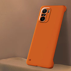 Hard Rigid Plastic Matte Finish Case Back Cover YK5 for Xiaomi Redmi K40 Pro 5G Orange