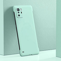 Hard Rigid Plastic Matte Finish Case Back Cover YK5 for Xiaomi Redmi Note 10 Pro 5G Cyan