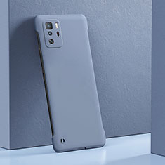 Hard Rigid Plastic Matte Finish Case Back Cover YK5 for Xiaomi Redmi Note 10 Pro 5G Lavender Gray