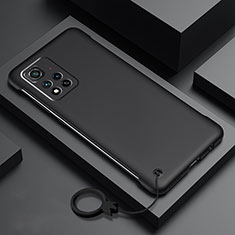 Hard Rigid Plastic Matte Finish Case Back Cover YK5 for Xiaomi Redmi Note 11 Pro+ Plus 5G Black