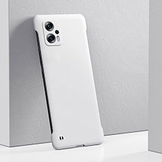 Hard Rigid Plastic Matte Finish Case Back Cover YK5 for Xiaomi Redmi Note 11T Pro+ Plus 5G White