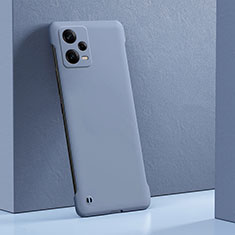 Hard Rigid Plastic Matte Finish Case Back Cover YK5 for Xiaomi Redmi Note 12 Explorer Lavender Gray