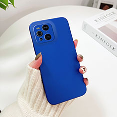 Hard Rigid Plastic Matte Finish Case Back Cover YK6 for Oppo Find X3 Pro 5G Blue