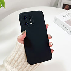 Hard Rigid Plastic Matte Finish Case Back Cover YK6 for Oppo Find X5 5G Black